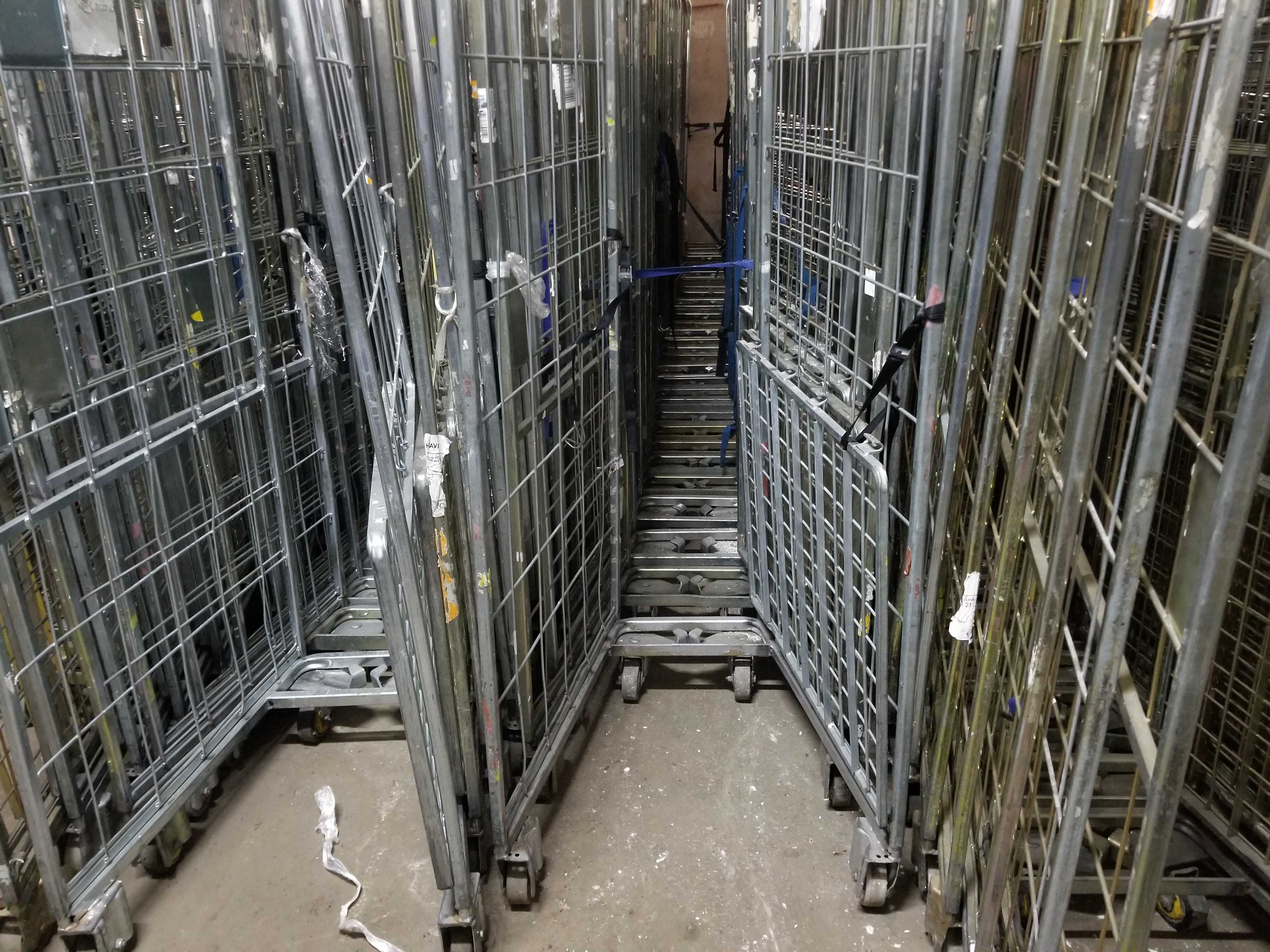Wózek Kosz Box Transportowy Rollkontener Magazynowy Siatkowy Kurierski