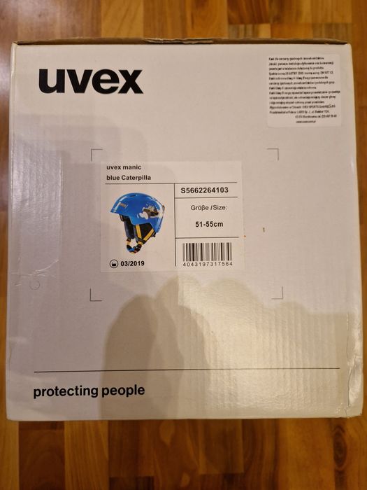 Kask narciarski dzieciecy uvex manic 51-55