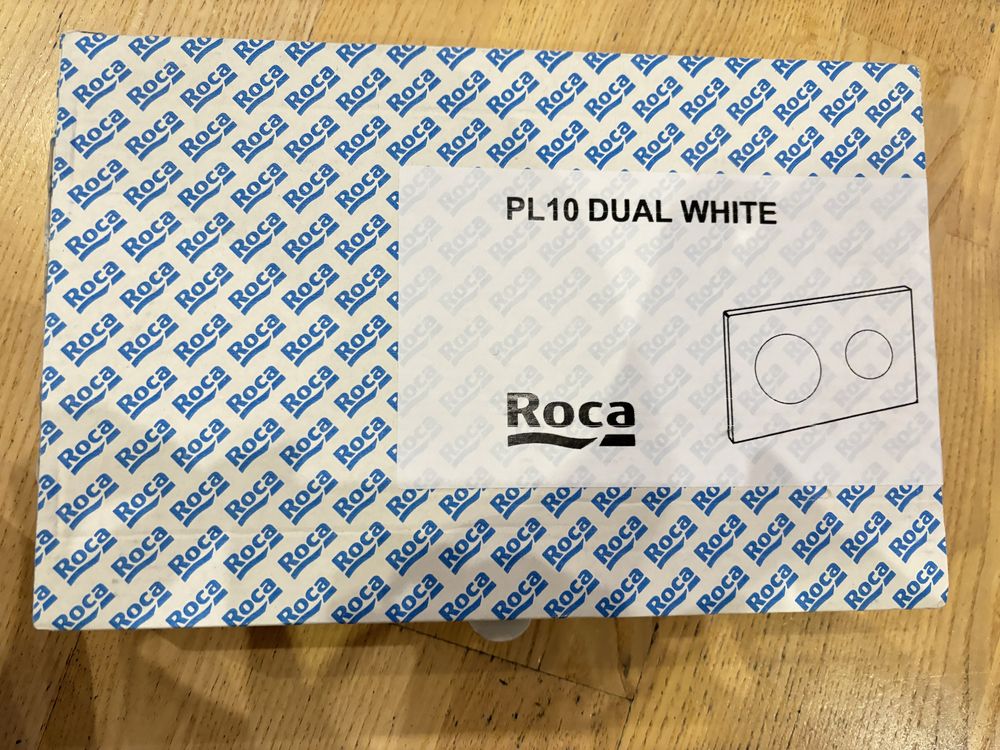 Roca dual white PL10 przycisk spłuczka