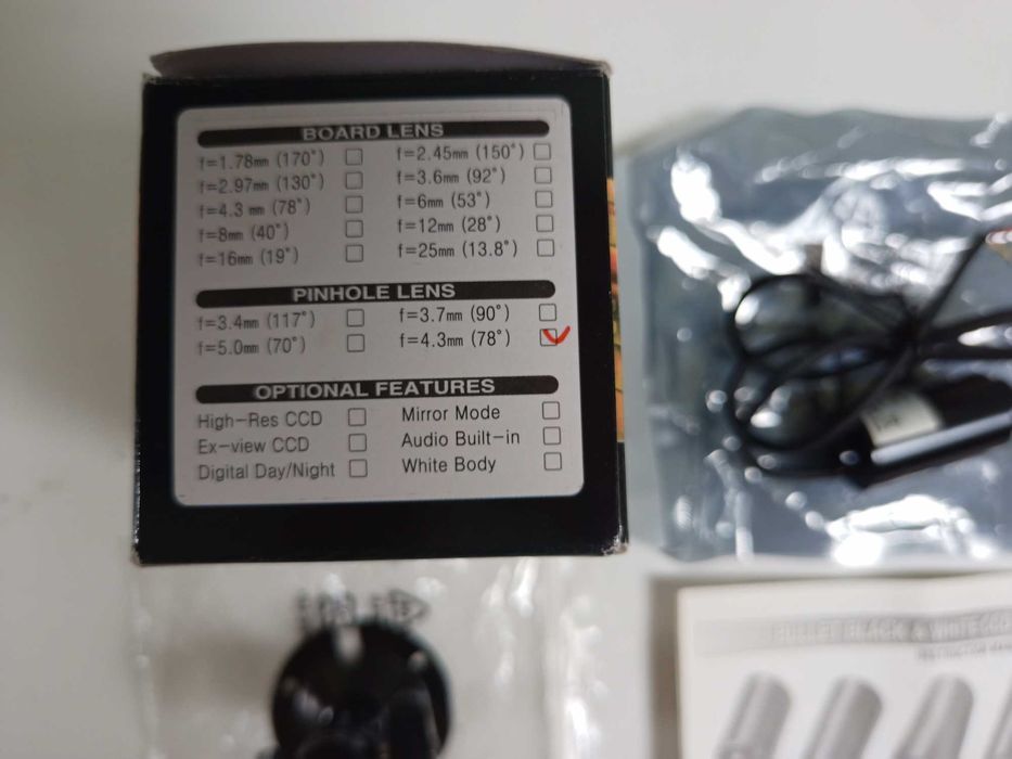 Камера суперминиатюрная системы видеонаблюдения KPC-S190S