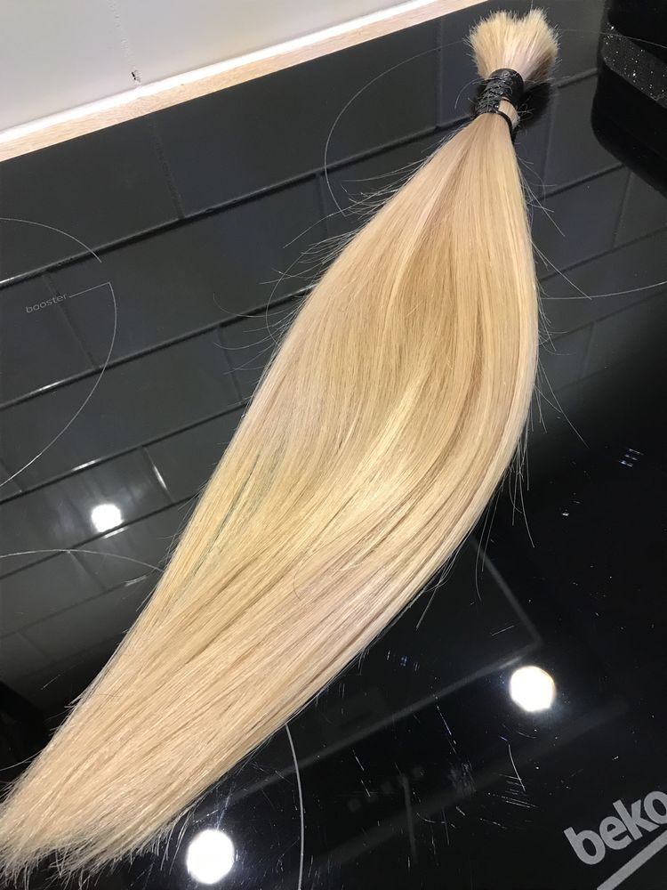 Włosy naturalne przedłużanie włosów kitka kucyk blond