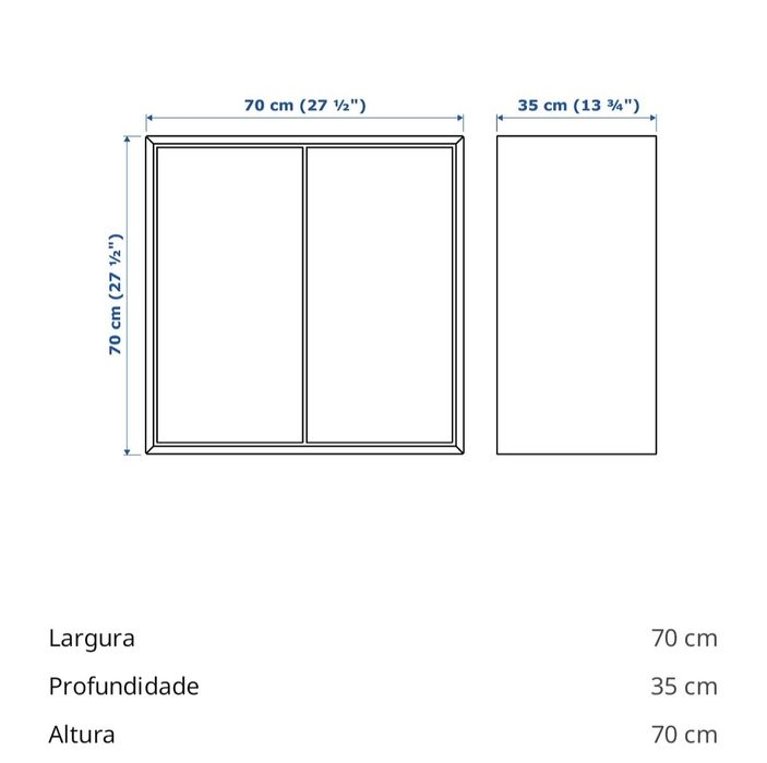 Armário EKET e cubos