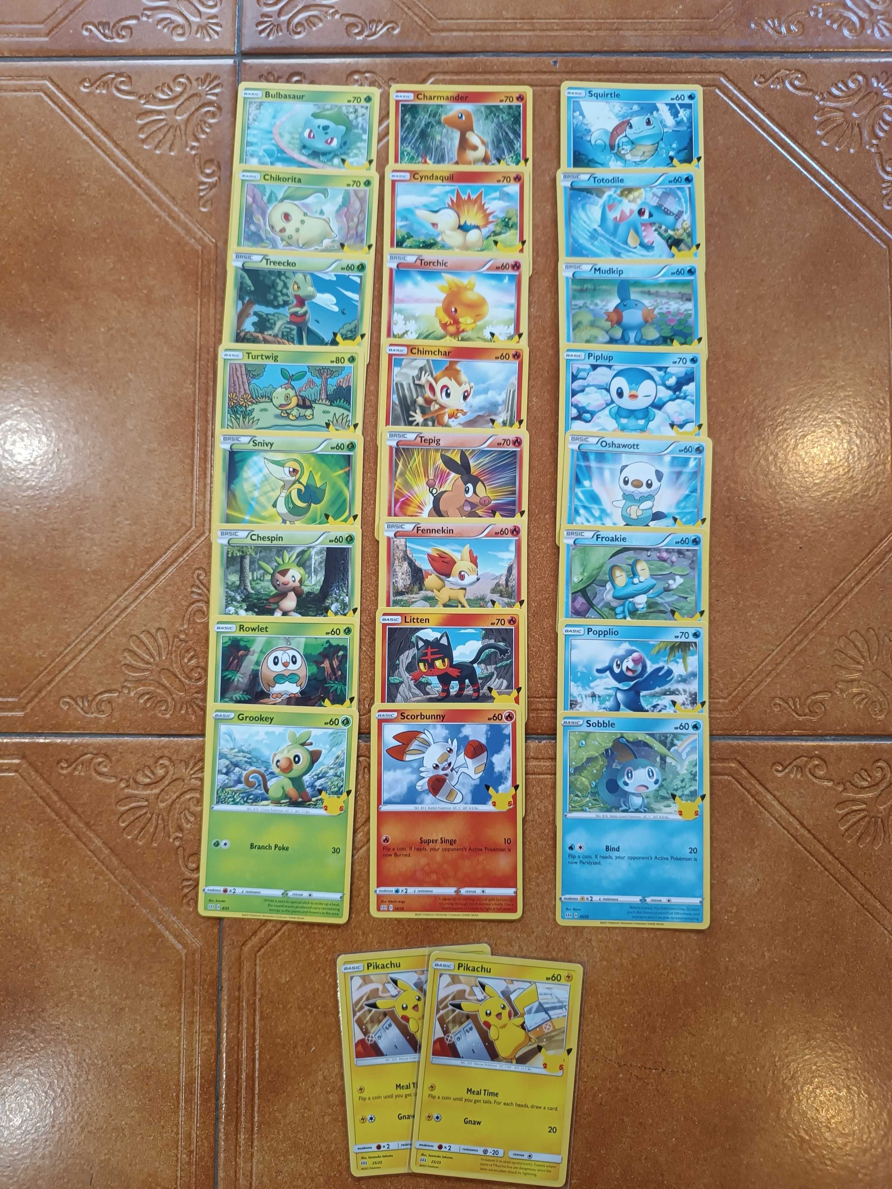 Cartas Pokémon McDonald's 2021