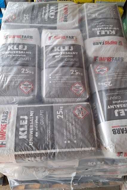 Klej do styropianu grafitowego i siatki 25kg szary TermoSystem