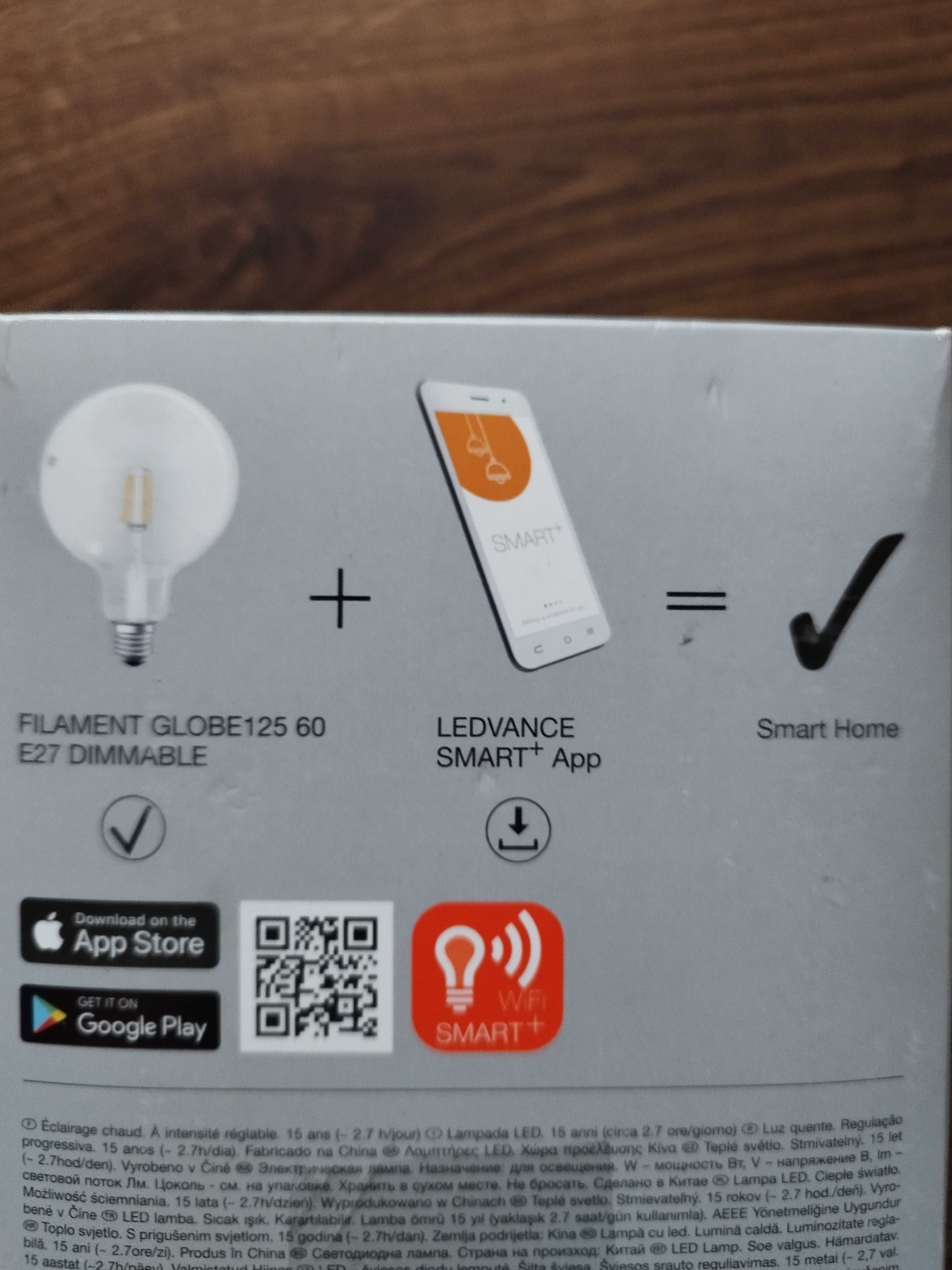 LEDVANCE żarówka LED WiFi E27 2700K GLOBE