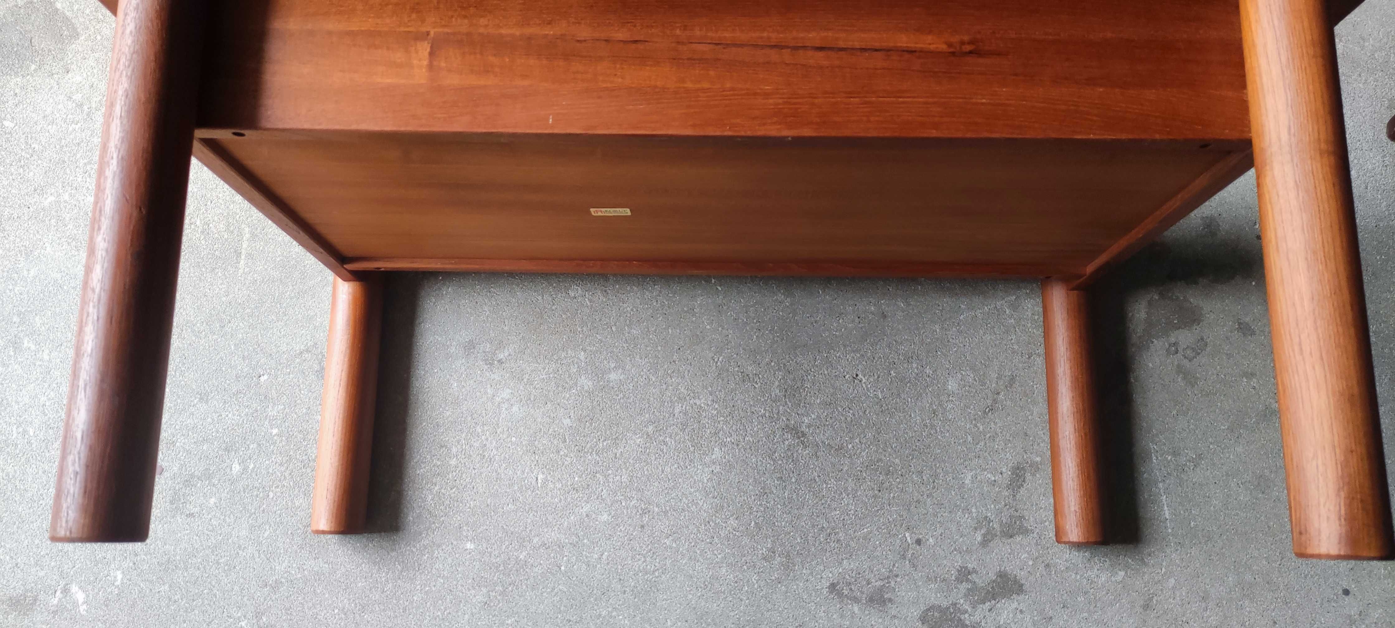 Duńska ławka tekowa Korup Design,lata 70