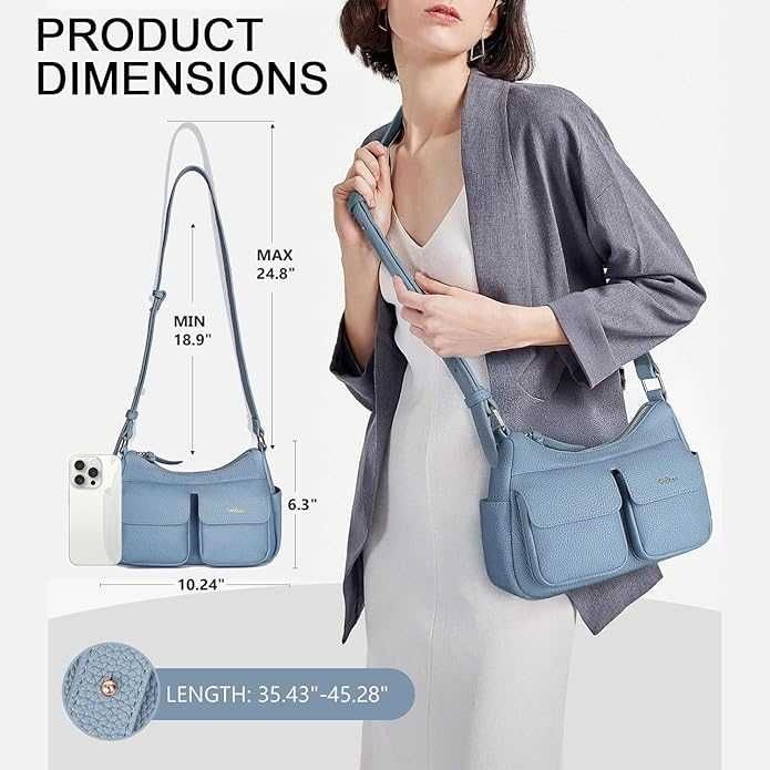 Жіноча сумка через плече HILAEX,синя