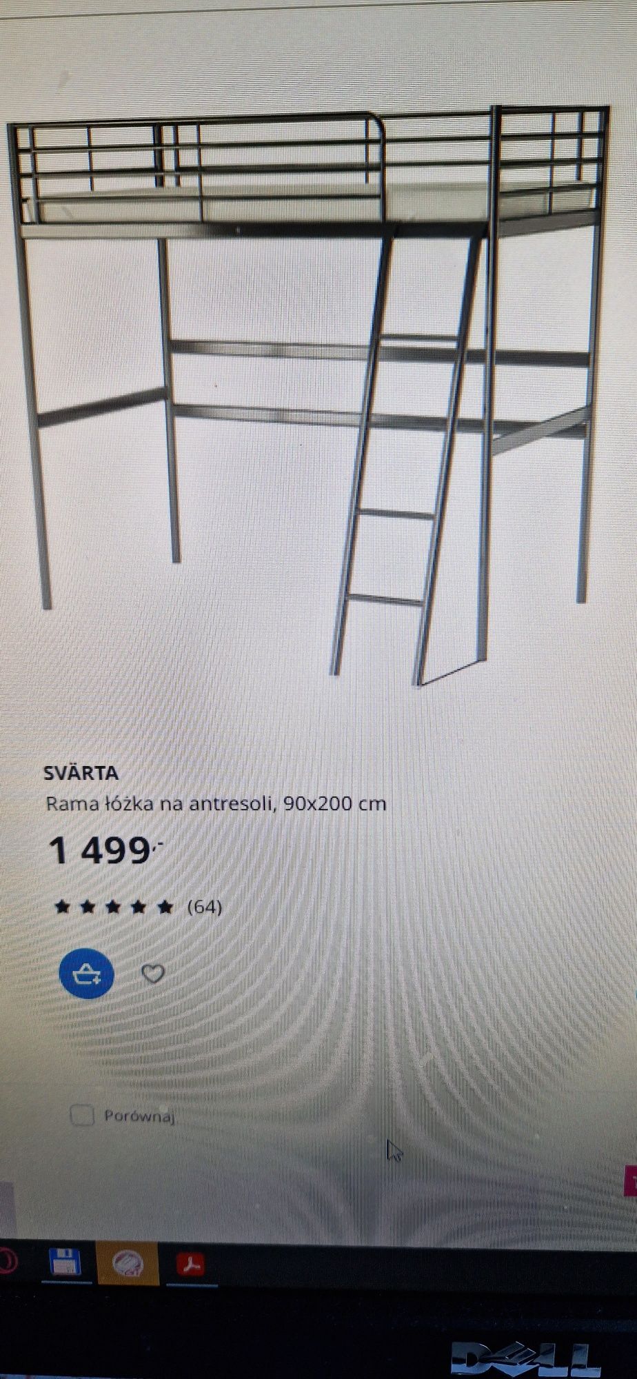 Antresola IKEA biała 200x90