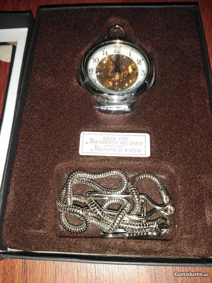 relógio pocket mechanical watch