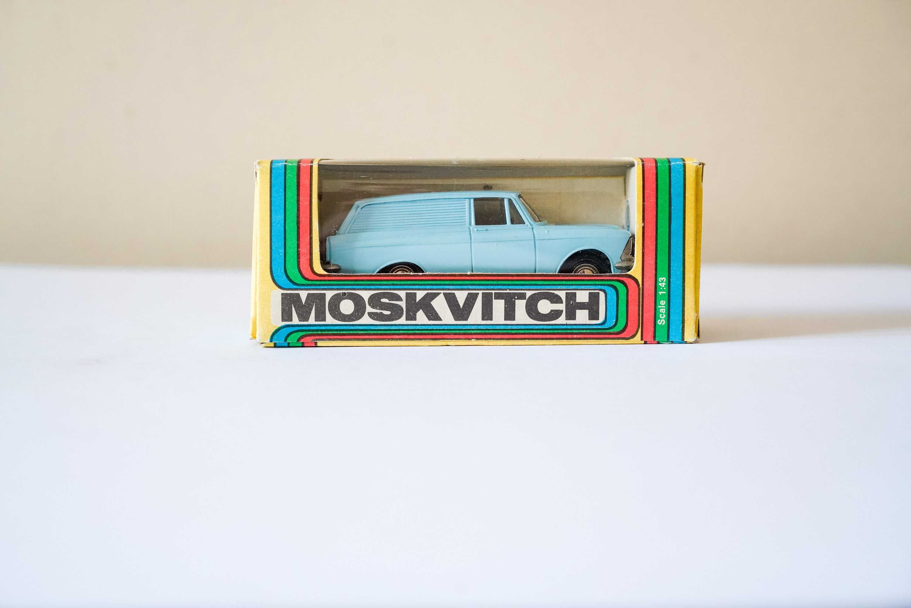 Moskwicz 434, Model samochodu w skali 1:43, Stara Zabawka CCCP, PRL