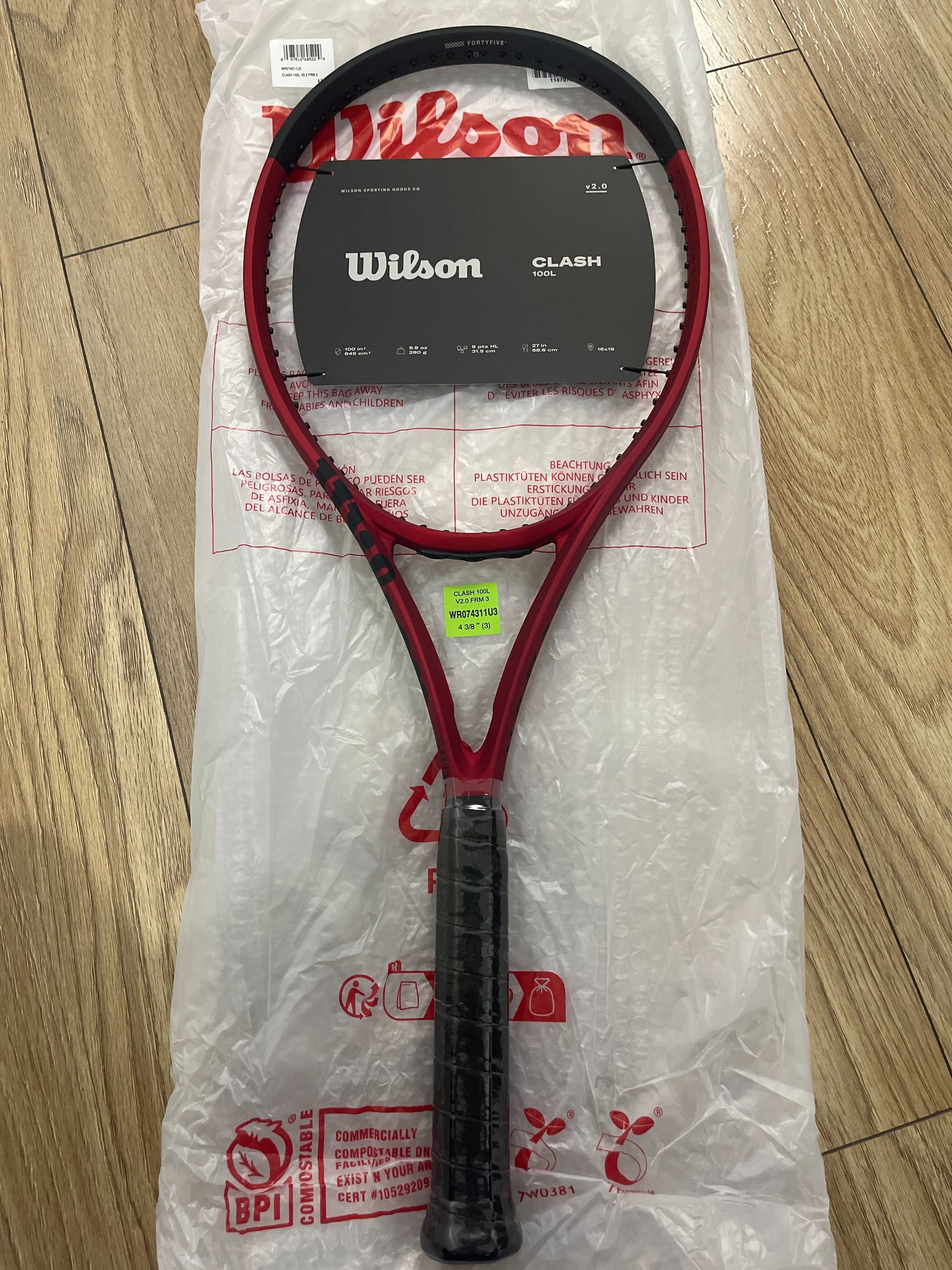 Тенісна ракетка Wilson Clash 100L V2.0, Ultra 100L V3.0, Staff X V14