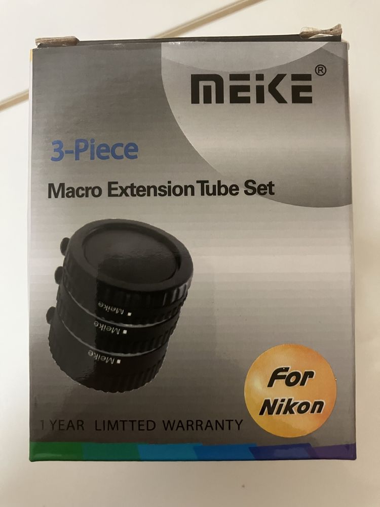 Tubos de extensão para macro fotografia Nikon