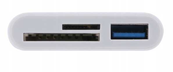 Adapter 3W1 Lightning USB C do SD/TF/USB 124