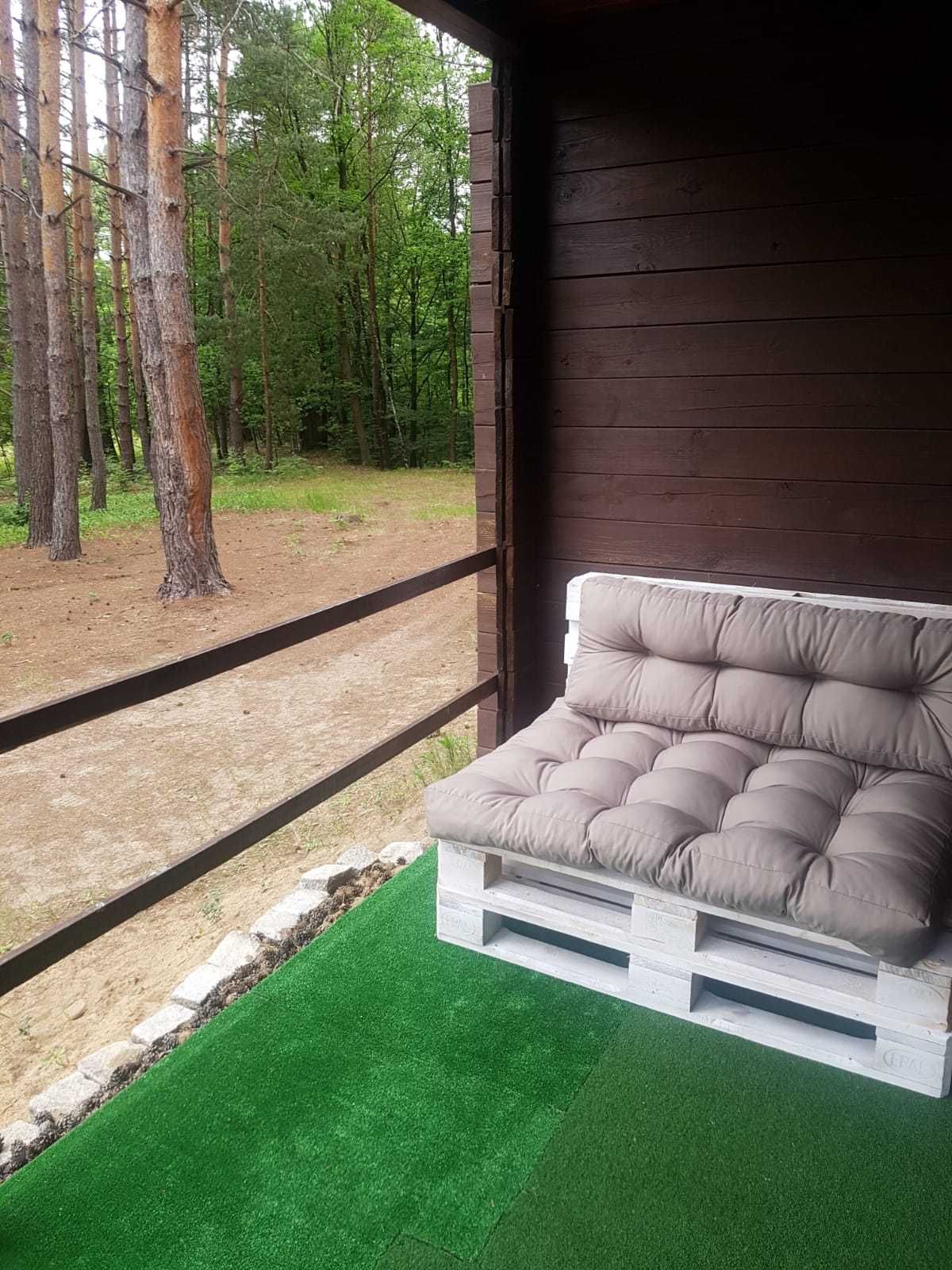 noclegi ogrzewany domek caloroczny na leśnej polanie.