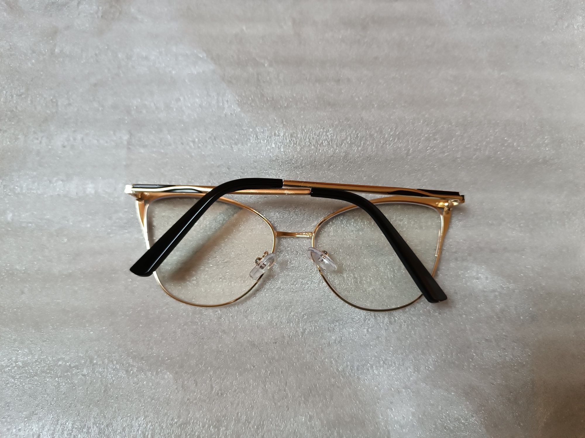 Nowe okulary zerówki z antyrefleksem do czytania komputera auta złote