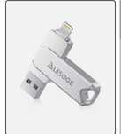 Pamięci USB LESOGE Apple MFI Certified USB Flash Drive 128 GB do iPhon