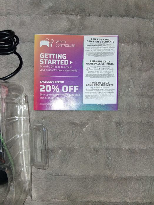 Comando xbox/pc pdp neon black