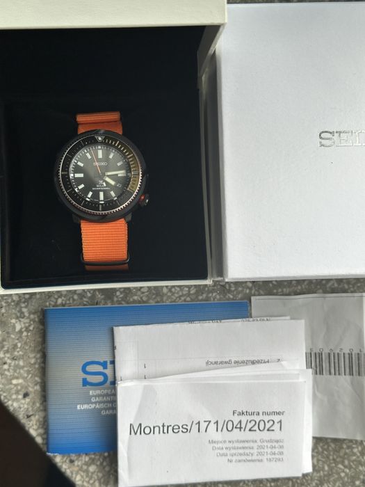 zegarek Seiko SNE547P1 Tuna stan bardzo dobry, pasek nato i oryginal