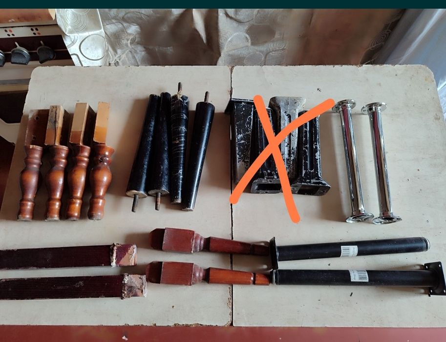 Ножки леревянные и металлические