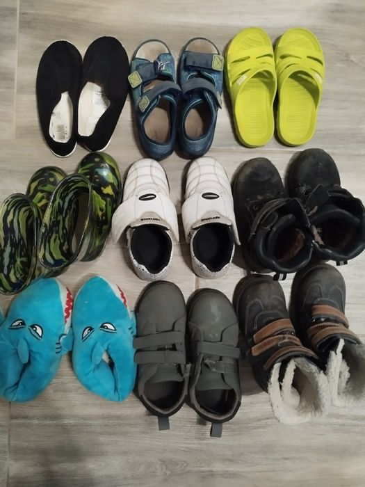 Buty dla chłopca kalosze zimowe klapki crocksy kozaki 27