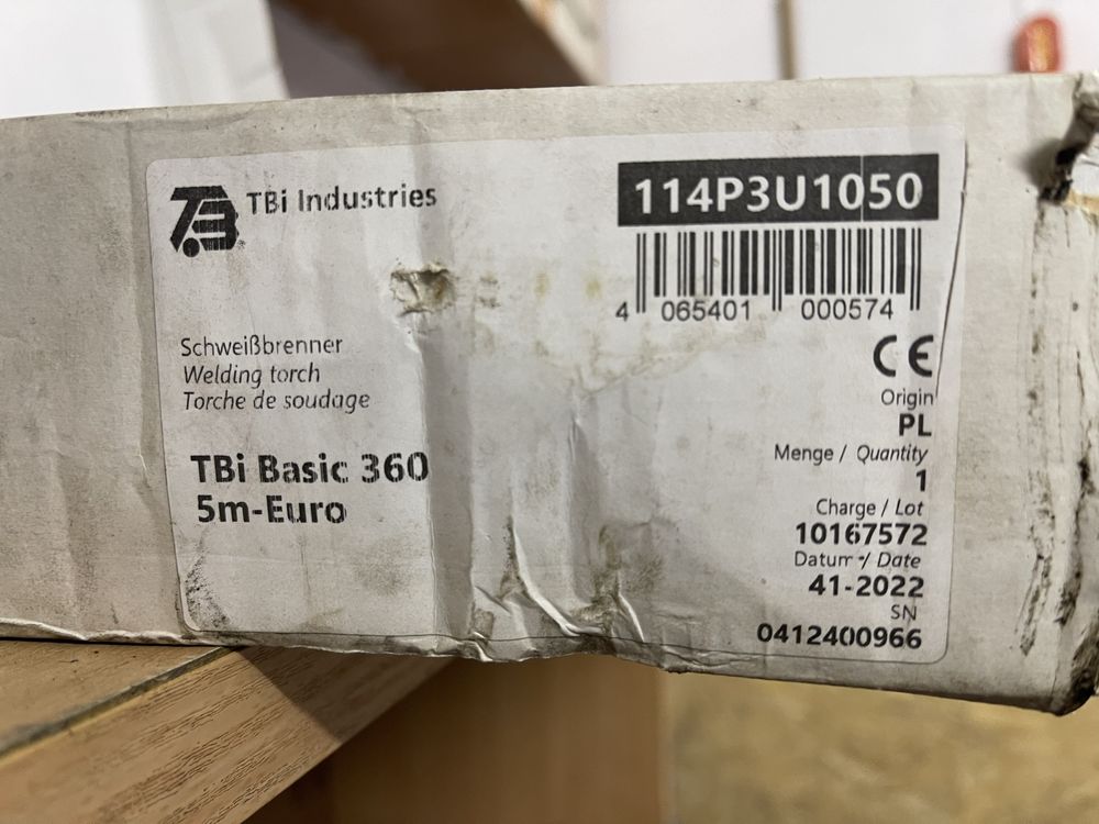 Uchwyt spawalniczy TBi 360 Basic 5m