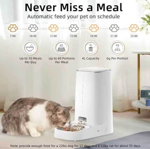 Comedouro para Pets robot (cães e gatos) automático NOVO ENVIO GRÁTIS