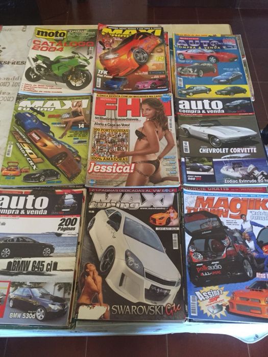 Conjunto Revistas Carros e Motos