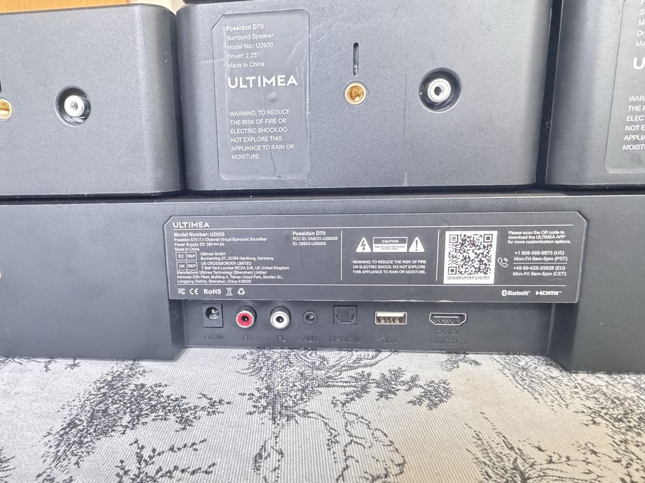 Barra de Som Ultimea Poseidon D70