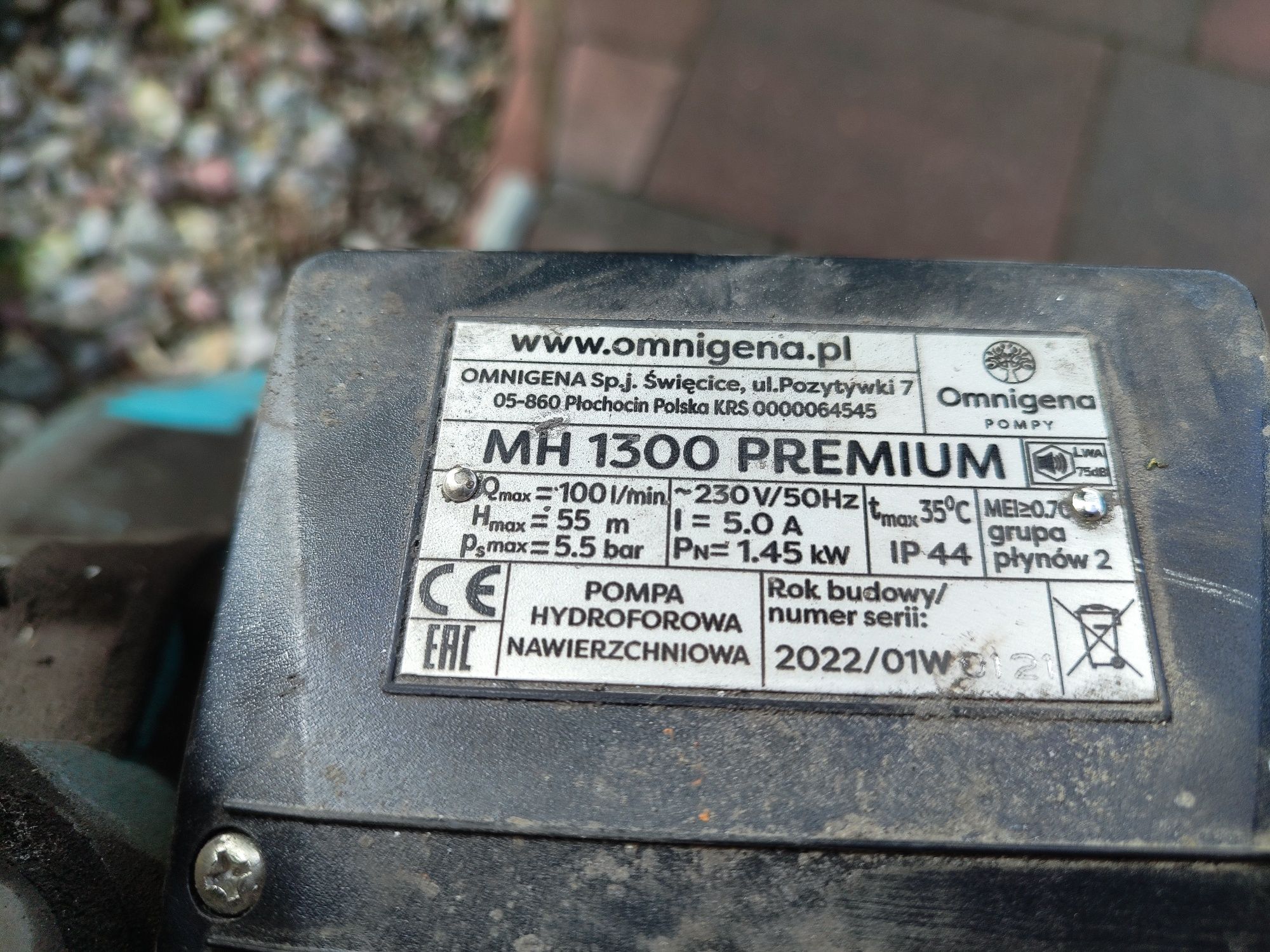 Hydrofor 50 litrów pompa 100 litrów na minutę