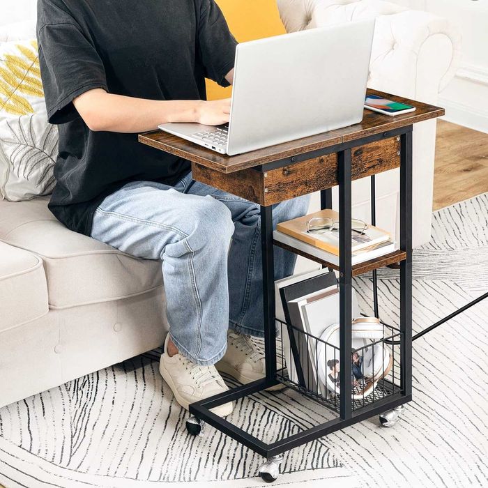 Mesa de apoio mesa de noite mesa centro com ficha elétrica + porto USB