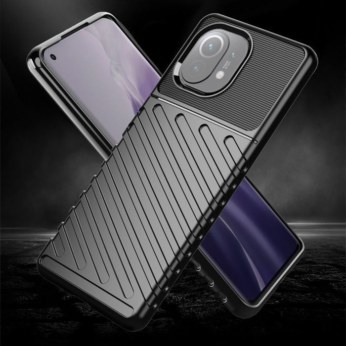 Thunder Case Elastyczne Pancerne Etui Pokrowiec Xiaomi Mi 11 Niebieski