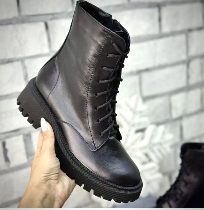 Акція Класичні зимові черевики з натуральноі шкіри 1550 грн