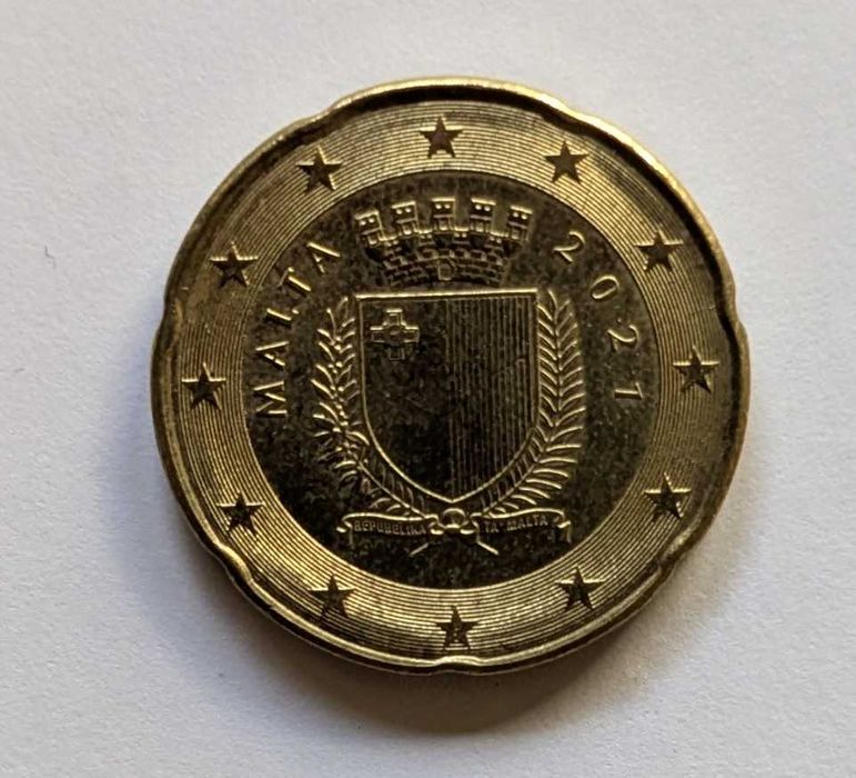 Moeda - 20 cêntimos / 0,20€ - Malta - 2021