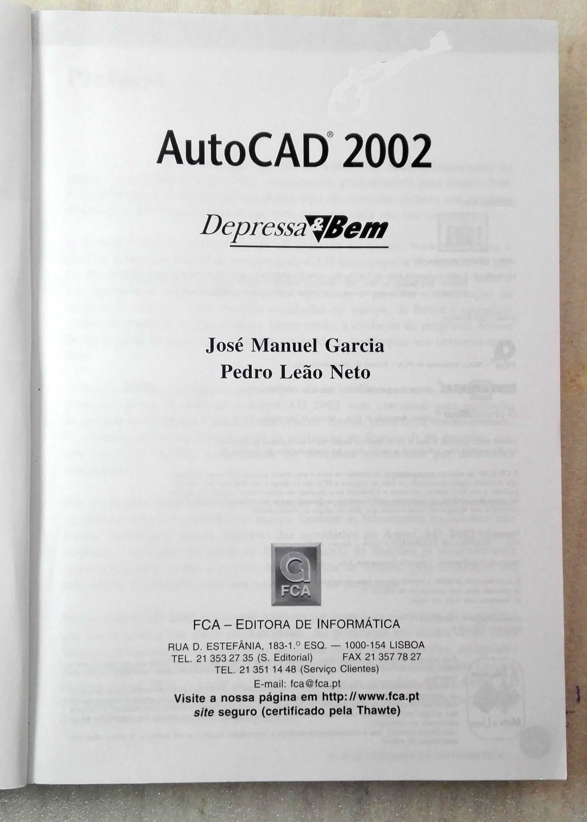 Livro AutoCAD 2002 - Depressa e Bem