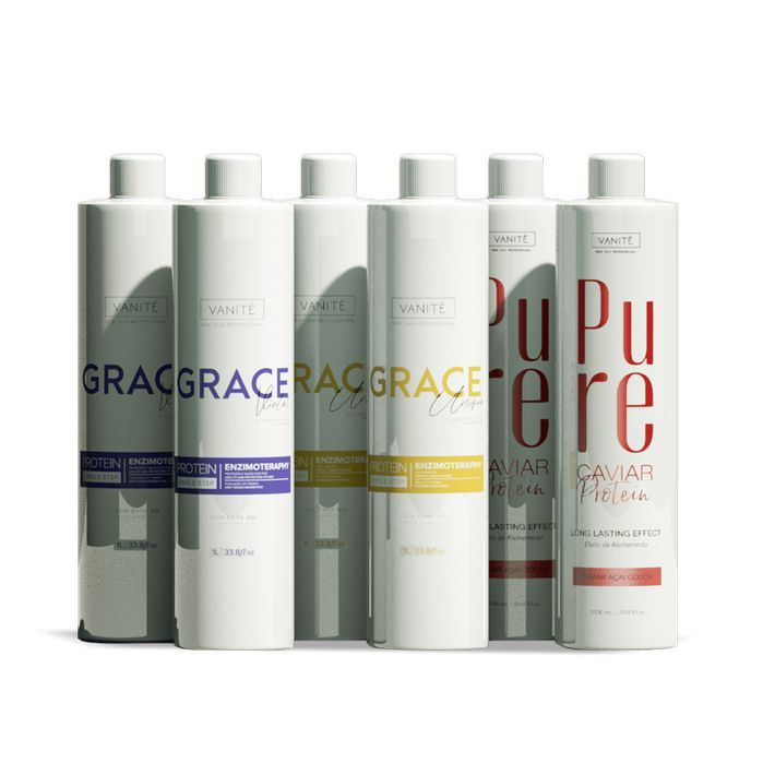 2 Grace Unique 1000ML + 2 Grace Violet 1000ML + 2 Pure Caviar 1000ML