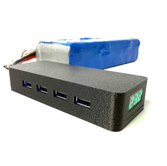 Адаптер XT60 4 USB  PD 65W, блок живлення від FPV акумулятор