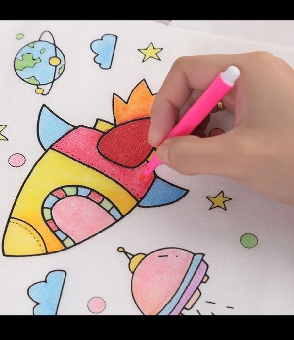 Розмальовка,розфарбовка, розкраска сумка дитяча творчість