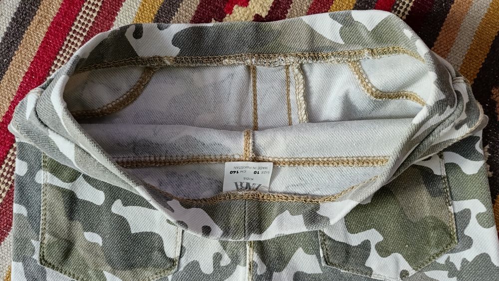 Spodnie legginsy moro Zara rozmiar 140