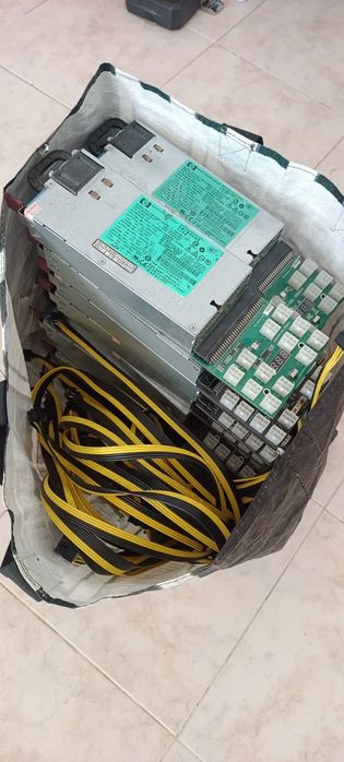 Conjunto de 17 fontes hp 1200w de servidor