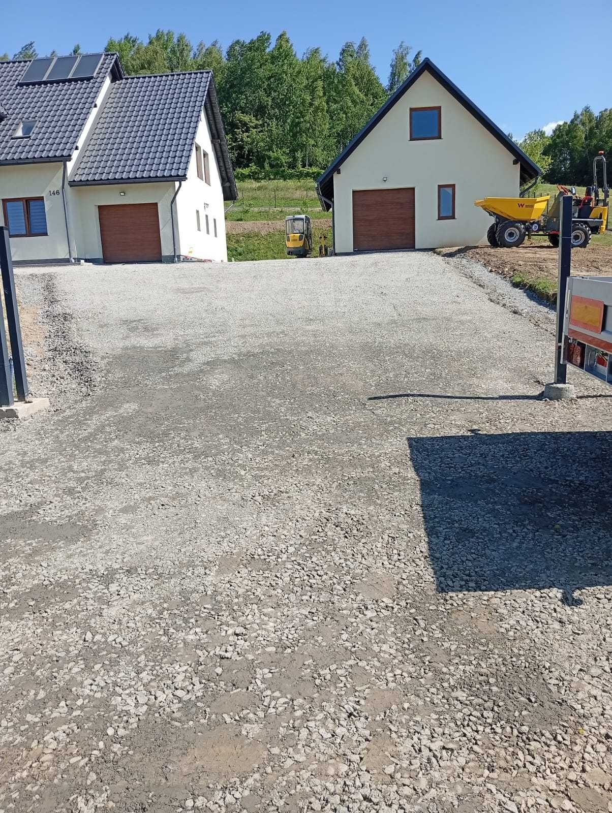 Usługi minikoparką, Roboty ziemne, Niwelacja terenu