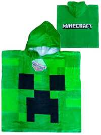 Ponczo poncho ręcznik z kapturem Minecraft bawełna