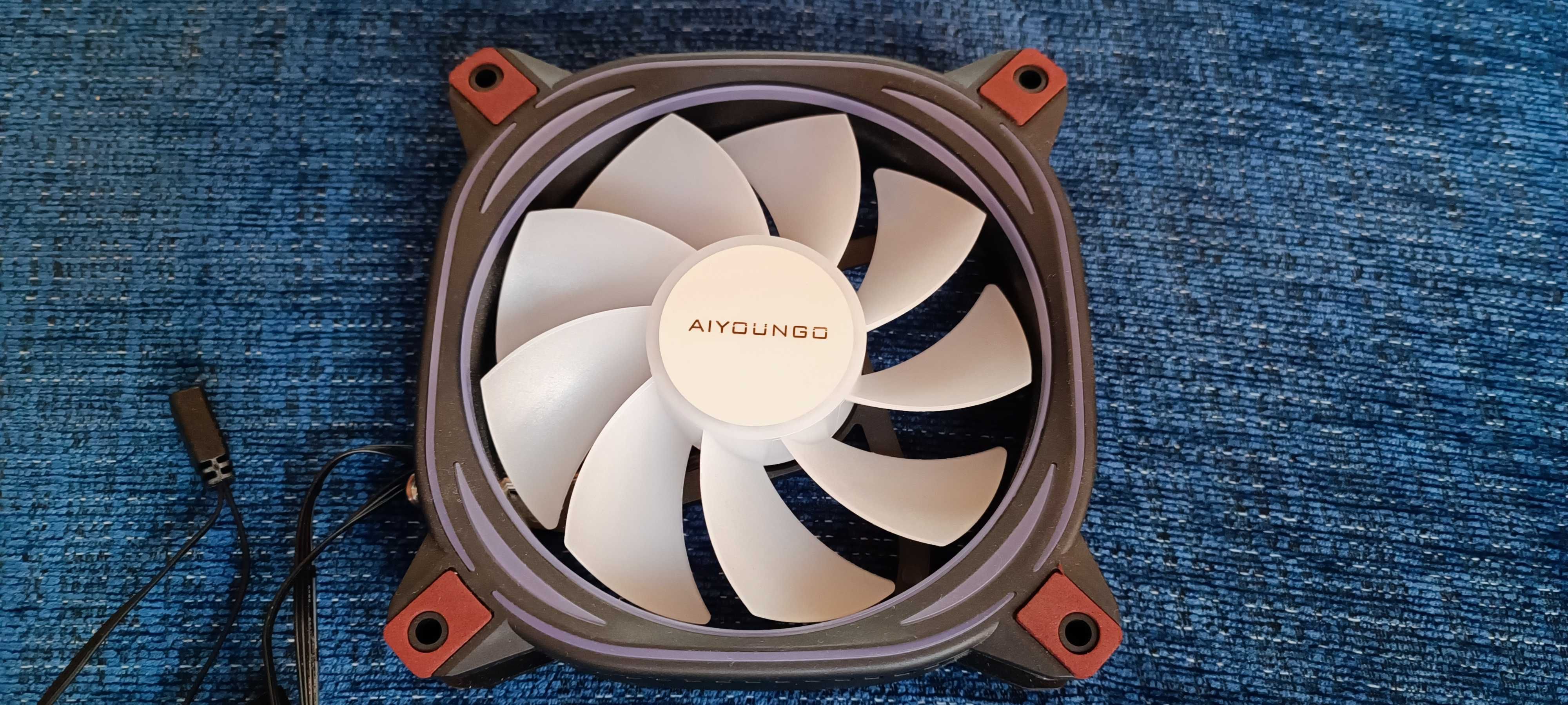 2 Ventoinhas pc argb 120mm laminas brancas - nova