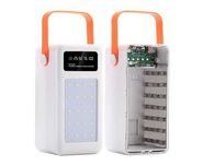 Power Box - корпус повербанку білий, 28шт 18650 з ліхтарем