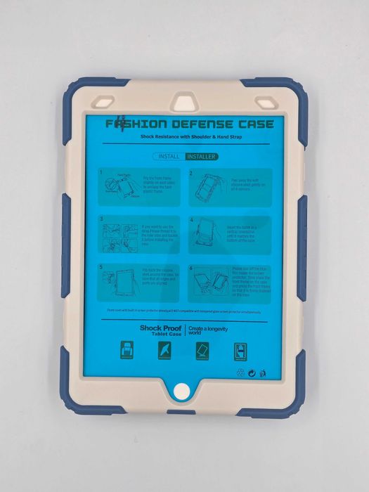 Etui Case Obudowa Ochronna iPad 10.2 Cala 21/20/19 z paskiem niebieski