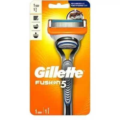 Станок для бритья Gillette Fusion5 + 2 сменных картриджа ! 5 лезвий !