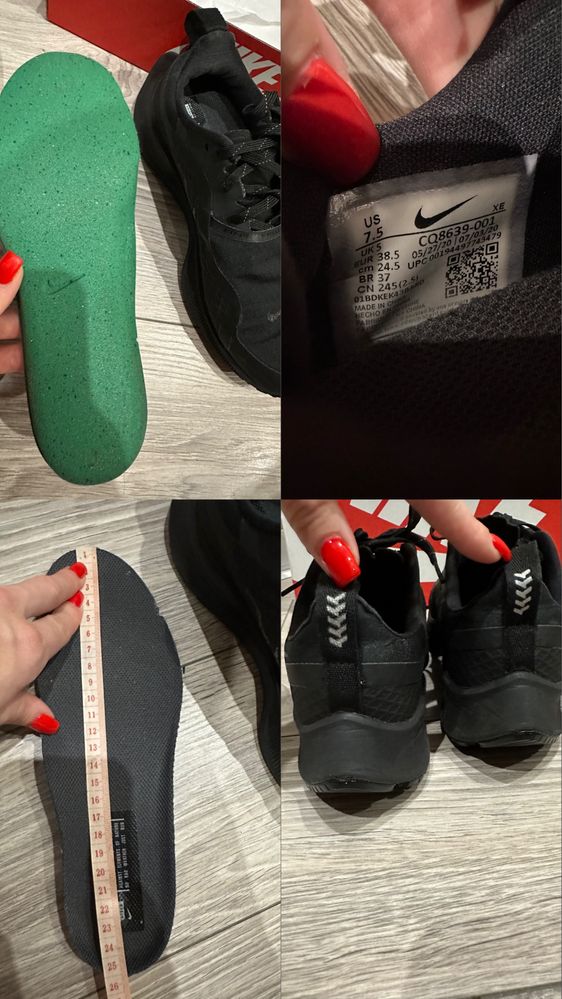 Кросівки Nike Air Zoom Pegasus Shield Розмір 38,5 /24,5 см б/у