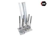 6x Noga 60cm regulowana + 4x rura 1m do sceny, podestu