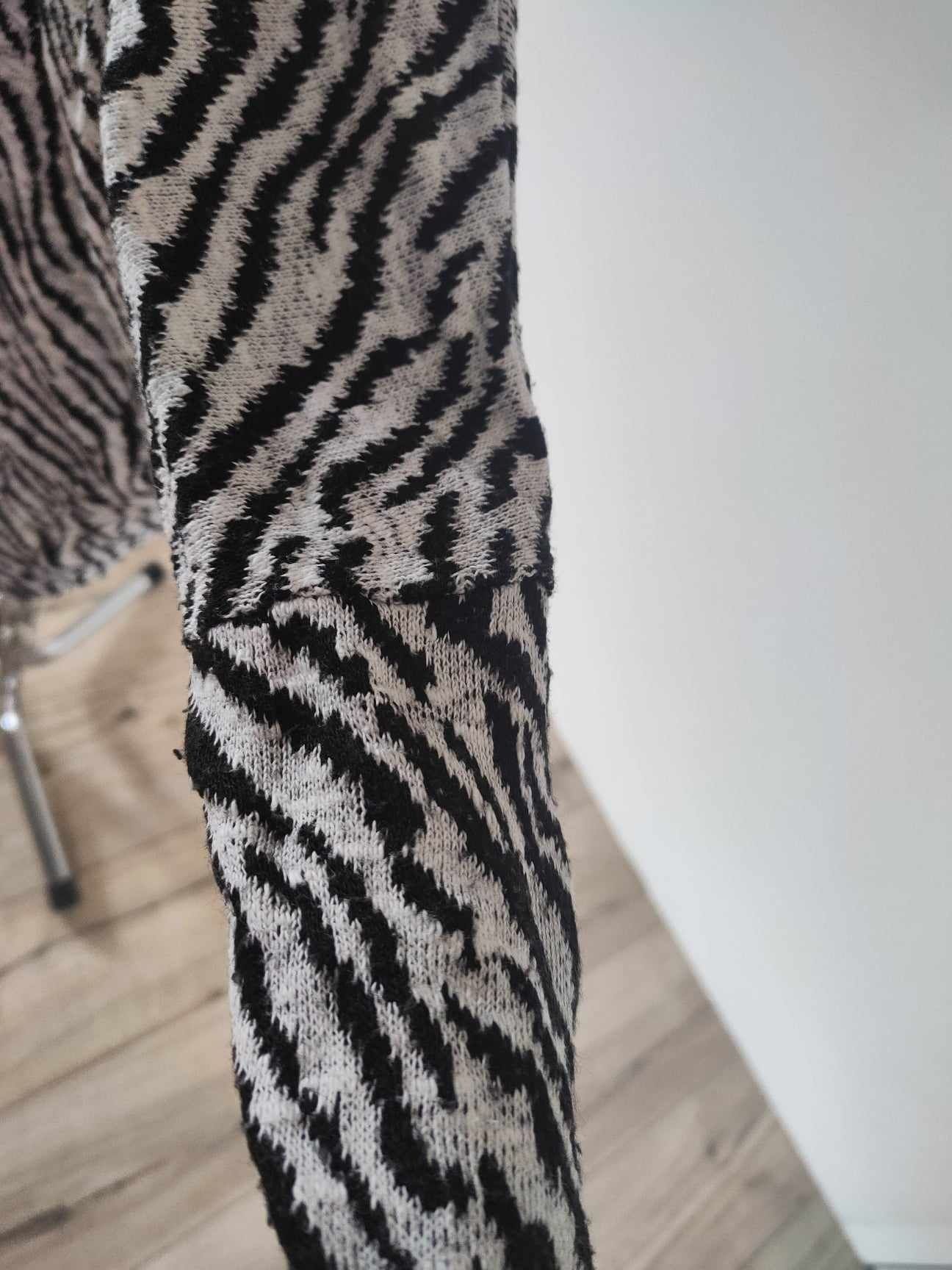 Kardigan narzutka sweter kimono nietoperz zebra uniwersalny