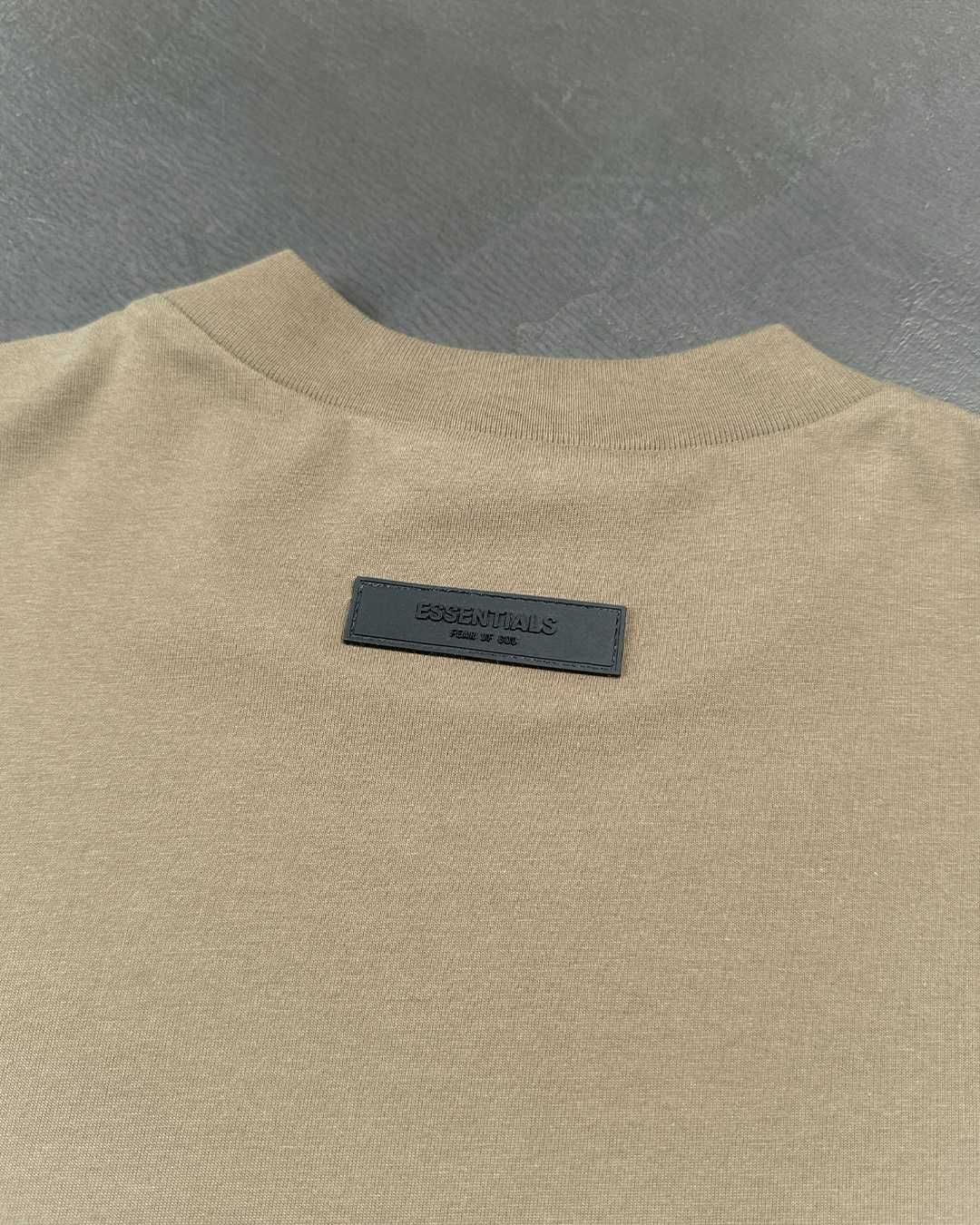 Лонгслів Fear Of God Essentials Cotton Jersey Long Sleeve Brown