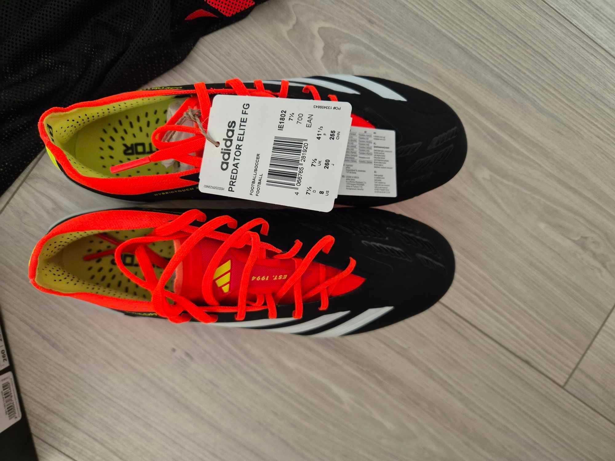 Buty piłkarskie korki adidas Predator Elite FG IE1802 rozmiar 41 1/3
